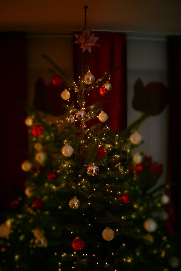 Idee zum Christbaum oder Weihnachtsbaum edel schmücken - Beispiel zum Weihnachtsbaum richtig schmücken